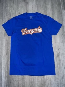 LEGENDS WORLD BASEBALL T-SHIRT RONALD ACUNA JR 42 VENEZUELA LARGE - Picture 1 of 2