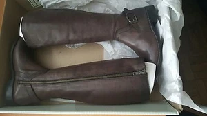 FRYE shirley shield NIB tall boots shoes charcoal US 6 - Picture 1 of 10