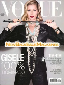 Brazil Vogue 12/15,Gisele Bundchen,Cover 2 of 2,Dominatrix,December 2015,*LAST 1 - Imagen 1 de 1