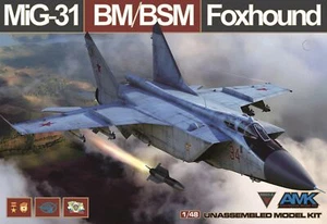Kits de modelos AMK 88003A 1/48 Mikoyan MiG-31BM/BSM Foxhound AvantGarde - Imagen 1 de 1