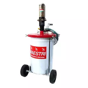 AEROPULSOMETRO PER GRASSO FUSTI 20/30 KG DISPENSER ARIA COMPRESSA 8 ATM CARRELLO - Foto 1 di 2