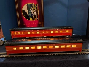 MTH 20-6623 O SP 70' Streamlined Sleeper/Diner Passenger Car Set LN - Bild 1 von 9