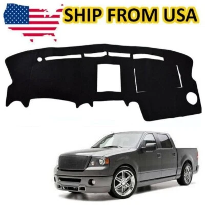 Tapetes de tablero negros para Ford F150 F-150 2004 2005-2007 2008 Foto 1 de 4