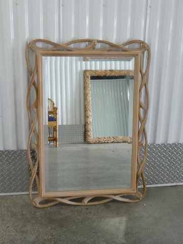 CHIC VINTAGE  1970'S TWISTED TREE BRANCH FRAME MIRROR Cover