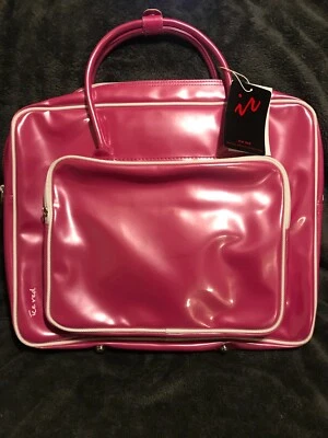 ¡Nuevo! Bolso Mensajero Rojo Hielo para Laptop Brillante Rosa Caliente 17" x 13" Foto 1 de 3