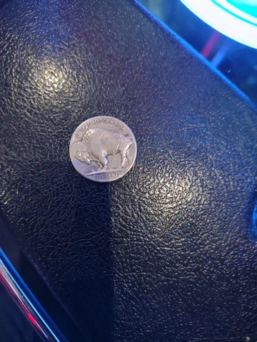 Buffalo Nickel 1936 found on Tribal ground Cover