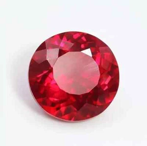 Natural 5.50 Ct Red Ruby Mozambique Round Cut Certified Loose Gemstone + Gift - Picture 1 of 7