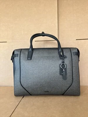 Tumi IRINA Brief STANTON Women EARL Grey & BLACK 734406 $645 Women Business Bag - Image 1 of 4