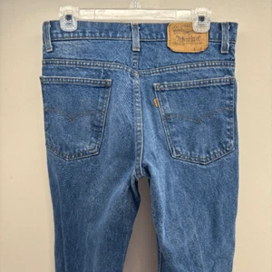 Jeans Vintage Levi's 517 Taglia 30x31 Svasato Made USA Anni 70 Whisker Fade Orange Tab - Foto 1 di 14
