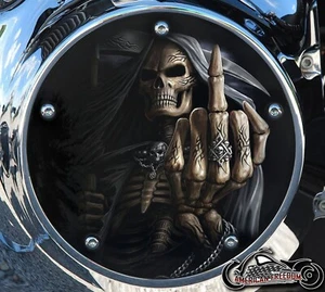 Harley Davidson 5 Hole Narrow Profile Derby Cover 2016+ Touring Reaper MF - Picture 1 of 2