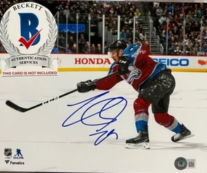Nathan MacKinnon Signed Autographed 8x10 Photo Colorado Avalanche Beckett COA - Picture 1 of 4