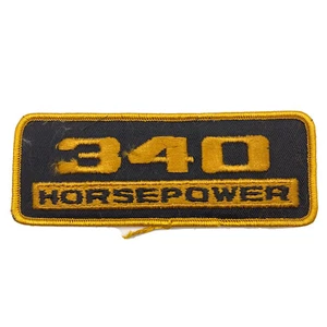 340 Horsepower Patch 5" x 2" Embroidered Chevrolet Corvette Engine Chevy - Picture 1 of 7