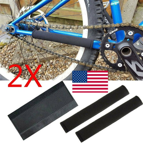 2Pcs Bike Frame Chain Stay Protector Cycling Bicycle Guard Nylon Pad