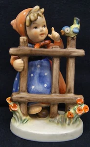 Statuina porcellana HUMMEL GOEBEL #203/1 segni di primavera 5" TMK 6 - Foto 1 di 5
