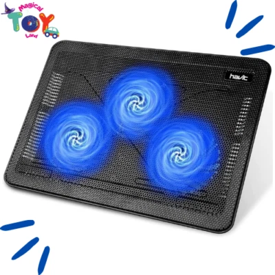 Almohadilla de enfriamiento para refrigerador de computadora portátil de 15,6"-17" - Delgada portátil alimentada por USB Foto 1 de 4