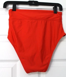Antonio Melani NWOT Maui High Waist Tie Front Red Full Coverage Bikini Bottom S - Picture 1 of 4