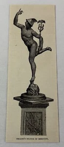 1886 Zeitschriftenstich ~ CELLINIS QUECKSILBERSTATUE - Bild 1 von 1