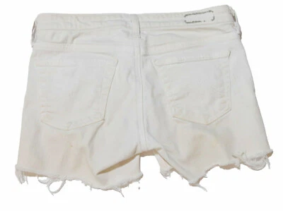 Pantalones cortos AG Adriano Goldschmied para mujer talla 26 blanco mezcla de algodón Foto 1 de 4