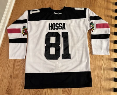 Marian Hossa Jersey Reebok CCM # 81 Adult Size 54 Blackhawks - Image 1 of 4