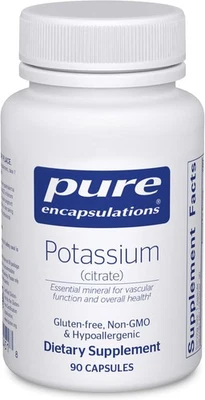 Pure Encapsulations Potássio (Citrato) - Essencial 90 unidades (Pacote com 1)  - Imagem 1 de 4
