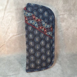 Estuche para gafas Vera Bradley Designs azul marino tela carcasa suave 7x3 retirado - Imagen 1 de 4