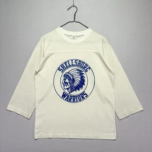 Camiseta deportiva de fútbol Artex años 70 de colección - Shellsburg Warrirors - Marfil - Para hombre MEDIANA - Imagen 1 de 6