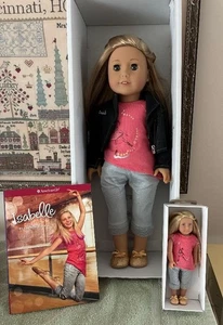 American Girl Isabelle Palmer Doll GOTY 2014 in Meet Outfit, Black Jacket & Mini - Picture 1 of 10