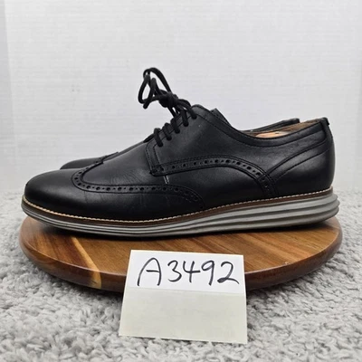 Cole Haan OriginalGrand Black Leather Casual Wingtip Brogue Daily Oxford Men 12 - Image 1 of 4