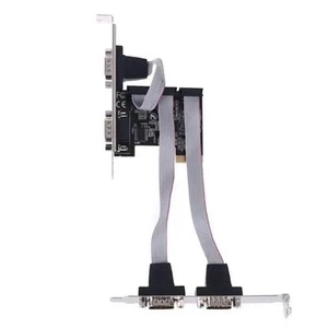 PCI-E auf 4-Port RS232 Serielle Karte AX99100 Chip DB9 COM Erweiterungs-Ris1650 - Bild 1 von 6
