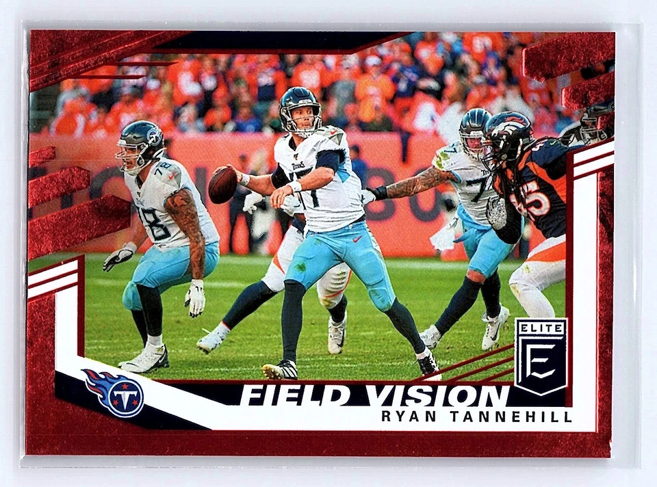 Ryan Tannehill 2020 Donruss Elite #4 Field Vision Red #/99 - Image 1 of 2