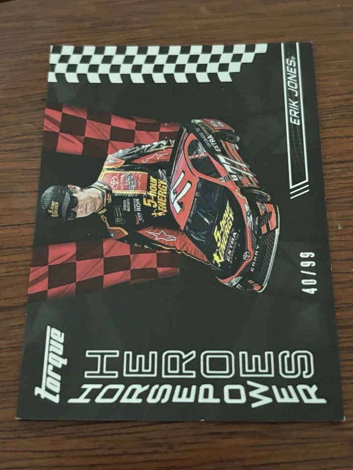 2017 Panini Torque Horsepower Heroes Erik Jones /99 #HH25 NASCAR Card - Image 1 of 1