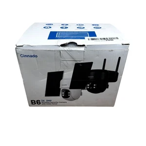 Cámara de seguridad inalámbrica Cinnado B6 2K 3MP con panel solar - ÚNICA - NEGRA - LEER - Imagen 1 de 9