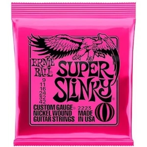 2223 Ernie Ball Super Slinky 9-42 Electric Guitar Strings Nickel Wound - Picture 1 of 9