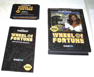 Wheel of Fortune (Sega Genesis, 1992) Complete, Works, W/Manual and Case - Image 1 of 4