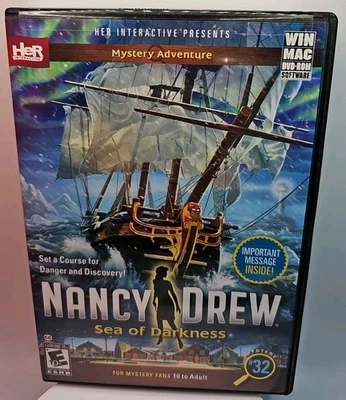 Nancy Drew: Sea of Darkness Mystery #32 (PC/Mac, DVD, 2015) Complete In Box CIB - Image 1 of 4