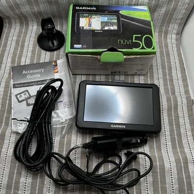 GPS bundle Garmin Nuvi50 5" GPS Navigation System With Stand/charger *Works* - Image 1 of 4