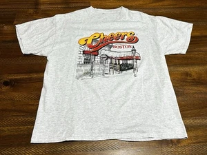 Vintage 90s Cheers Boston TV Sitcom Show Promo Gray T-Shirt Men’s Size Large - Picture 1 of 6