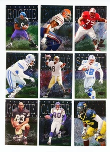 1999 FLEER METAL UNIVERSE FOOTBALL ROOKIES & STARS LOT(9) SMITH, CARTER, SANDERS - Picture 1 of 12