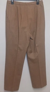 Pendleton Womens Size 12 Camel Tan Virgin Wool Trousers Flat Front Classic Vtg A - Picture 1 of 7
