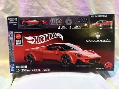 Mattel Brick Shop Hot Wheels Maserati MC20 Brand New In Sealed Box - Image 1 of 4