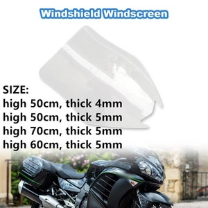 4 Sizes Clear Windscreen Windshield Durable For Kawasaki GTR1400 GTR 1400 - Picture 1 of 16