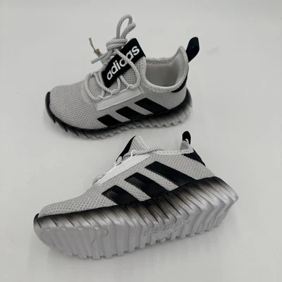 Adidas Niños Kaptir 3s Zapatos Niños 11 Negro Blanco Mota Foto 1 de 4