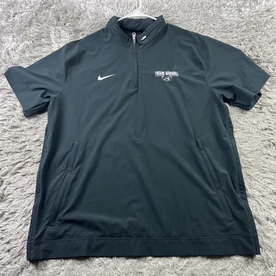 Jaqueta Nike masculina XL preta Providence Fraders futebol SS tecido capuz treinador canguru - Imagem 1 de 4