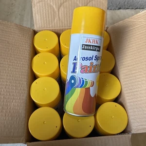 12 x professional Spray paint Large Tin Graffiti yellow  - Picture 1 of 3