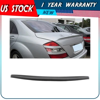 For 2007-2013 Mercedes Benz W221 S550 S600 S65 S63 Trunk Spoiler Wing Foto 1 de 4