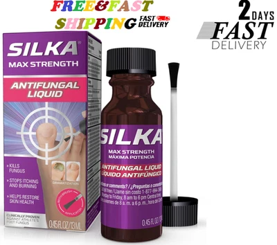 Silka Max Strength Antifungal Liquid with Brush Applicator for Toenail Fungus... - Image 1 of 4