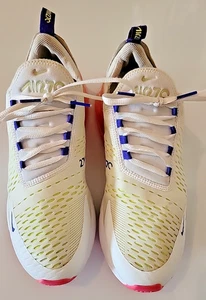 nike air max 270 sneaker damen Gr. 11 weiß volt pink blast dh0252-100 gebraucht - Bild 1 von 14