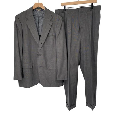 Traje De Colección Años 80 Brooks Brothers 42L 36x31 Gris Lana Príncipe de Gales Unión Hecho en EE. UU. Foto 1 de 4