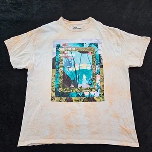 Camiseta de manga corta Alicia en el País de las Maravillas Curiouser naranja lavado ácido para hombre XL - Imagen 1 de 9