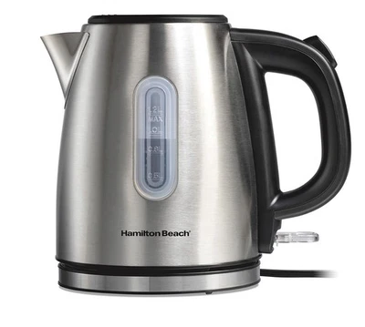 Hervidor de agua Hamilton Beach de acero inoxidable Foto 1 de 4